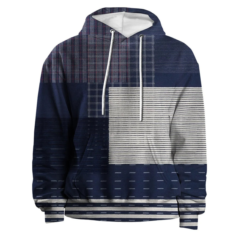 Lunero Eindhoven™ 3D Plaid Hoodie | Urban Vibes oversized trui