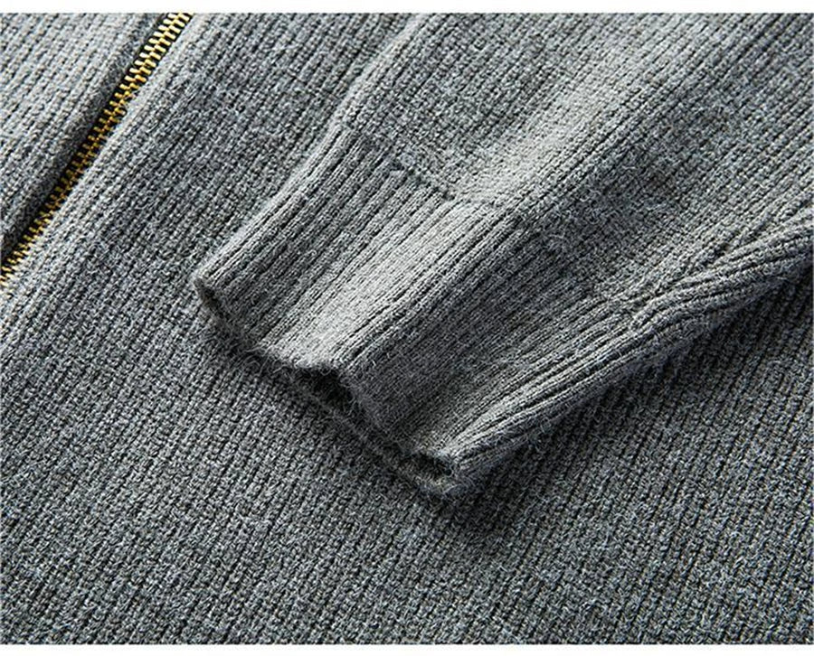 Lunero Eindhoven™ AutumnKnit Vest | Slimfit vest met ritssluiting