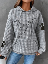Warme Dames Hoodie met Hondendesign – Selma