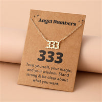 Engelengetallen Halsketting van Roestvrij Staal - Celestia