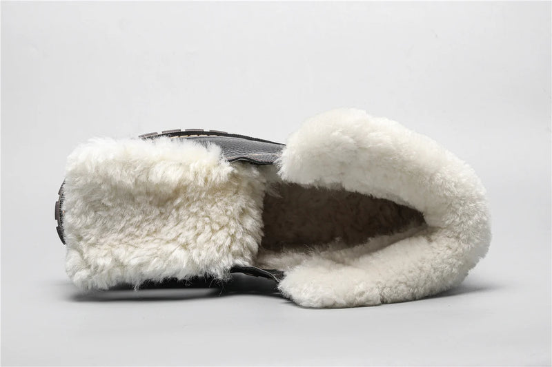 Lunero Eindhoven™ Leren Winterlaarzen | Met heerlijk warme wollen voering