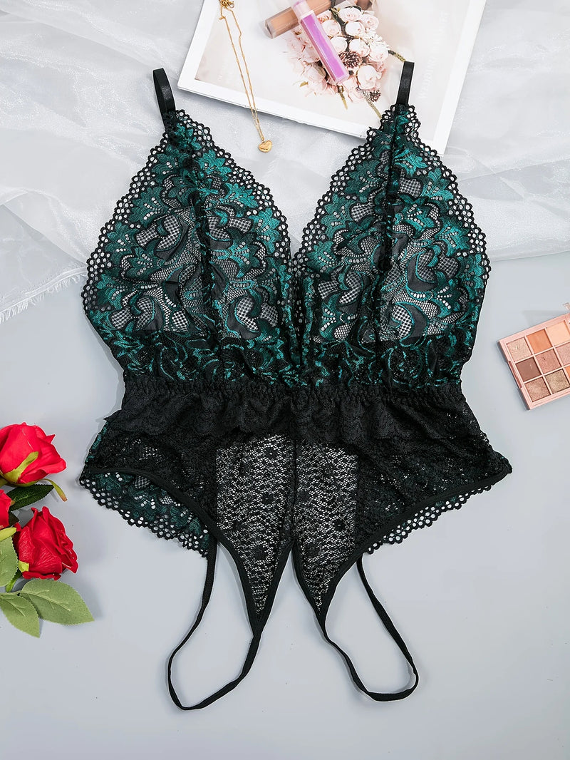 Lunero Eindhoven™ Amber Plus-Size Bodysuit | Sensueel & Transparant