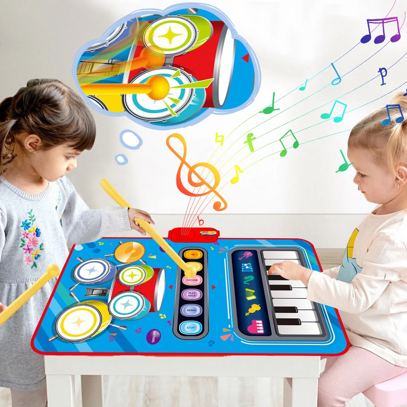 SoundSteps – 2-in-1 Muzikale Speelmat met Piano & Drum