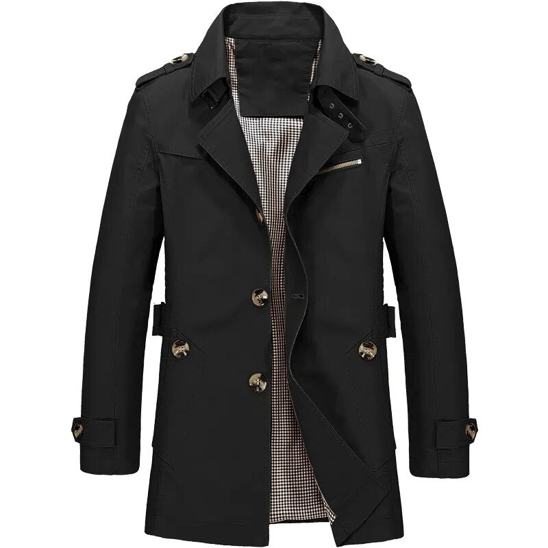 Lunero Eindhoven™ Trenchcoat | Stijlvolle lange jas