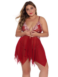 Lunero Eindhoven™ Lara Plus-Size Lingerieset | Transparant & Sexy