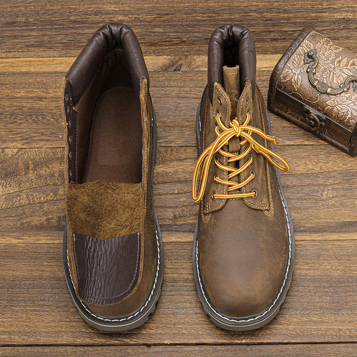 Lunero Eindhoven™ Leren Winterschoenen | Echte winterwarmers