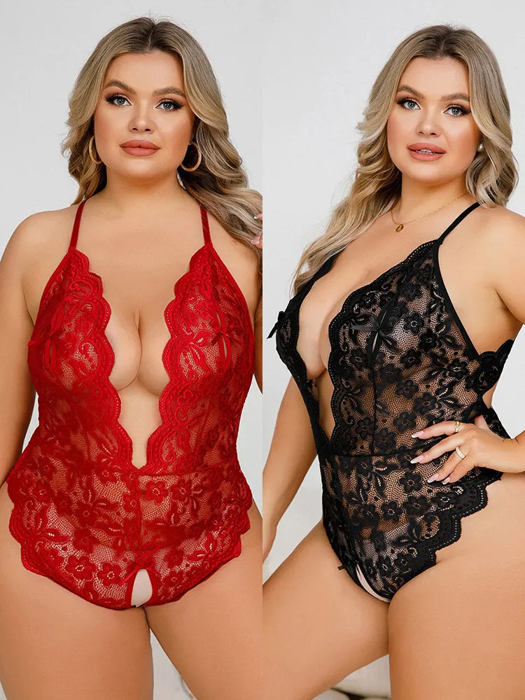Lunero Eindhoven™ Suze Plus-Size Lingerieset | Open & Verleidelijk
