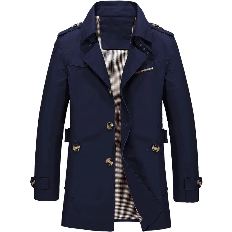 Lunero Eindhoven™ Trenchcoat | Stijlvolle lange jas