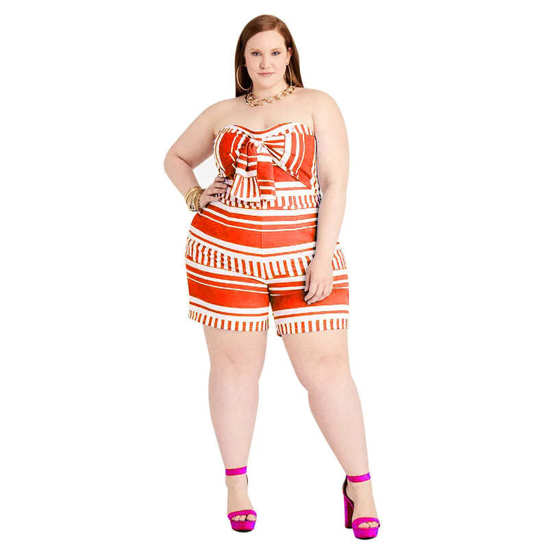 Lunero Eindhoven™ Anna Plus Size Playsuit | Strapless & Sexy