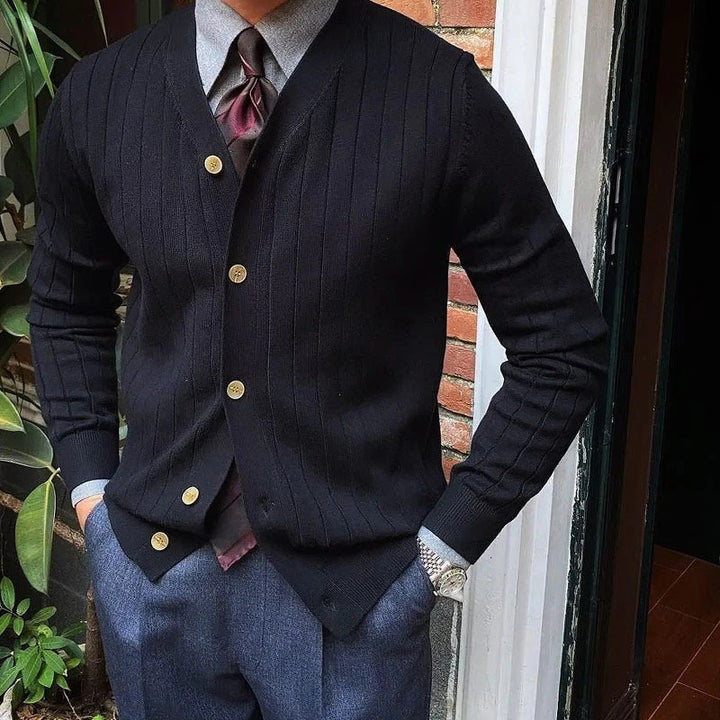 Lunero Eindhoven™ Tijn Gebreid Vest | Stijlvol slim-fit vest