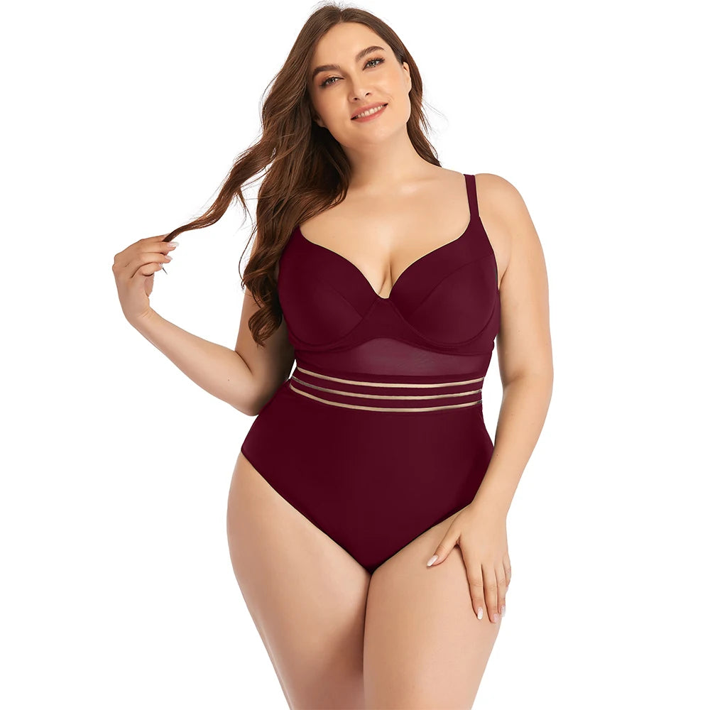 Lunero Eindhoven™ Olivia Plus-Size Badpak | Flatterend & Sexy
