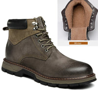 Lunero Eindhoven™ Leren Winterschoenen | Echte winterwarmers