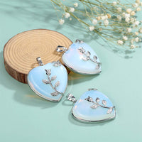 Stijlvolle Hartvormige Rozenedelsteen Halsketting - Amara