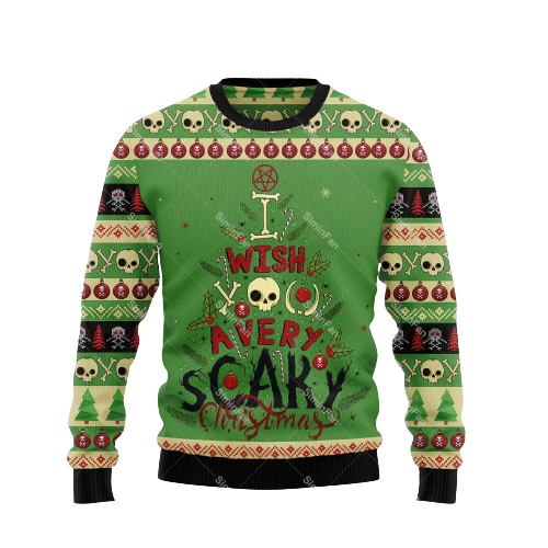 Lunero Eindhoven™ GrungeFest Kersttrui | Trui met schedelprint