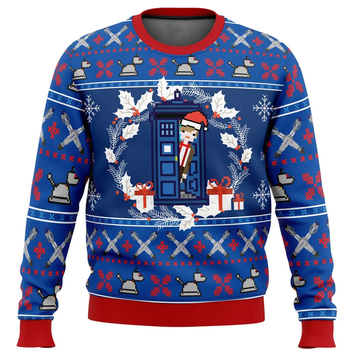 Lunero Eindhoven™ Tardis Sweater| De kersttrui voor Whovians!