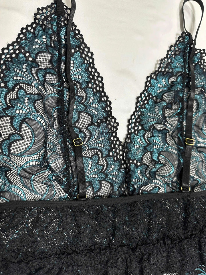 Lunero Eindhoven™ Amber Plus-Size Bodysuit | Sensueel & Transparant