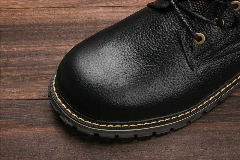 Lunero Eindhoven™ Leren Winterlaarzen | Met heerlijk warme wollen voering