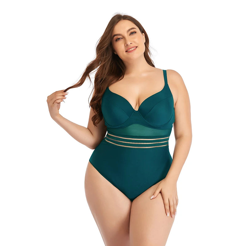 Lunero Eindhoven™ Olivia Plus-Size Badpak | Flatterend & Sexy