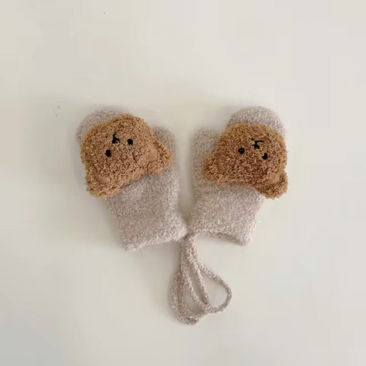 Kinder Wantjes met Berengezicht – TinyBear Mittens