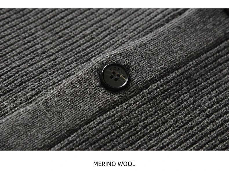 Lunero Eindhoven™ Rens Merinowol Vest | Geknoopt vest