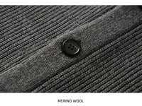 Lunero Eindhoven™ Rens Merinowol Vest | Geknoopt vest