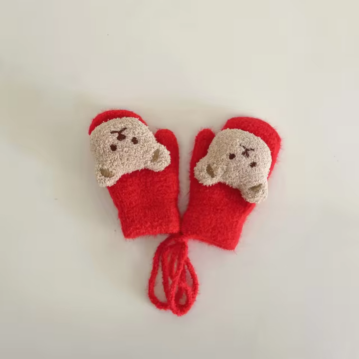 Kinder Wantjes met Berengezicht – TinyBear Mittens