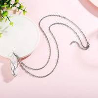 Stijlvolle Kristal met Levensboom Edelsteen Halsketting - Elara