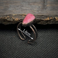 Natuurlijke Ruwe Geboortestenen Ring - Selina