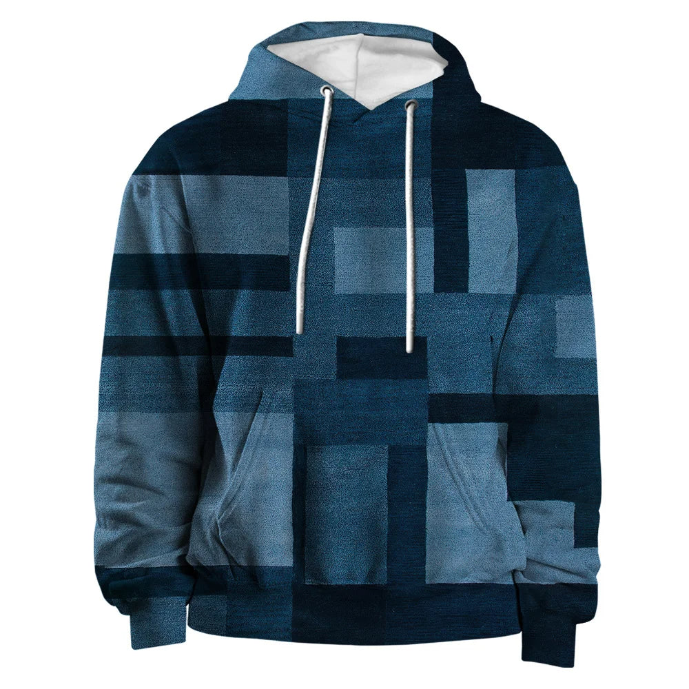 Lunero Eindhoven™ 3D Plaid Hoodie | Urban Vibes oversized trui