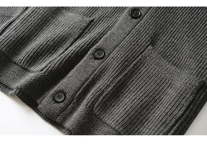 Lunero Eindhoven™ Rens Merinowol Vest | Geknoopt vest