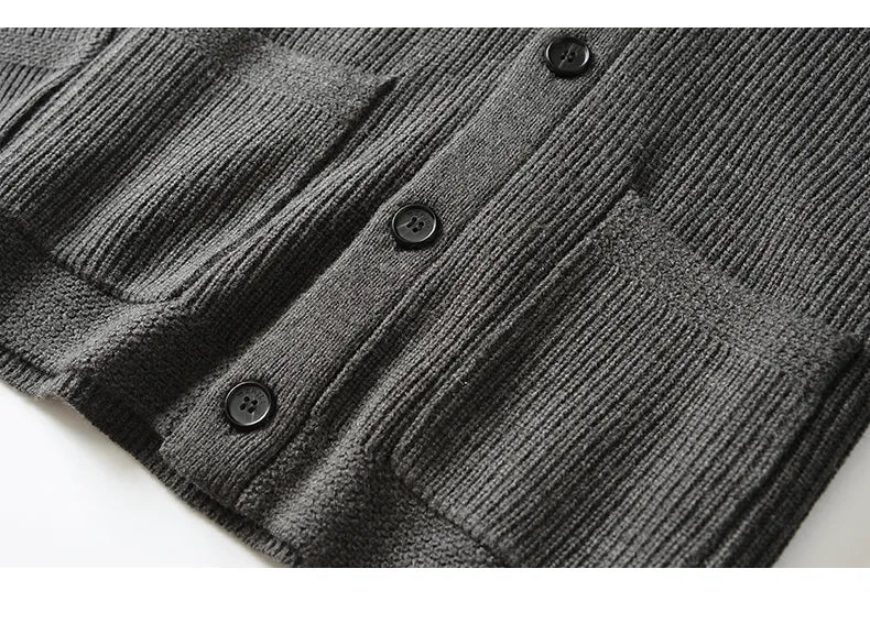 Lunero Eindhoven™ Rens Merinowol Vest | Geknoopt vest