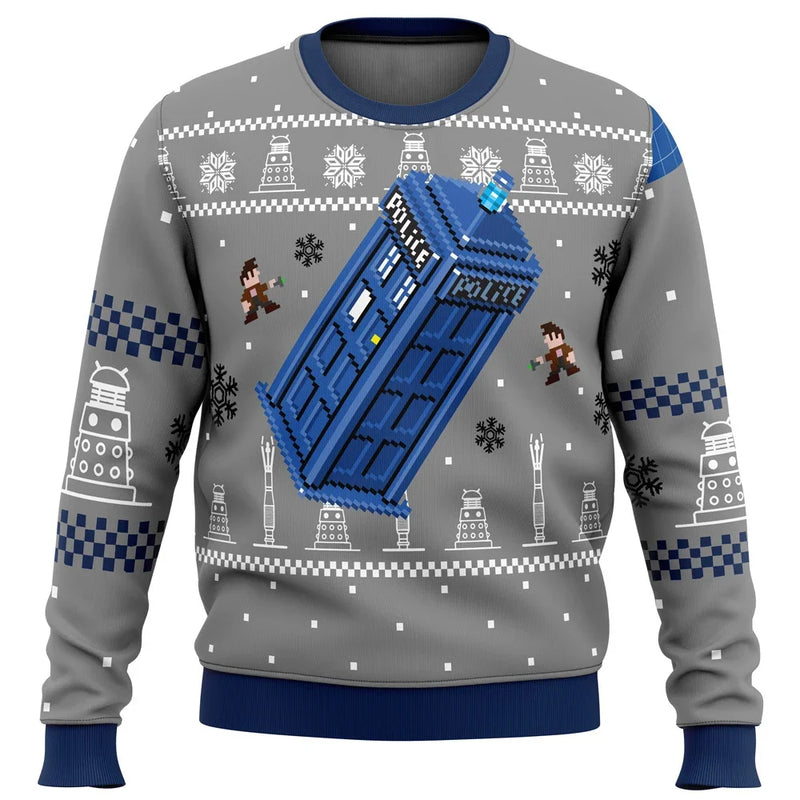 Lunero Eindhoven™ Tardis Sweater| De kersttrui voor Whovians!