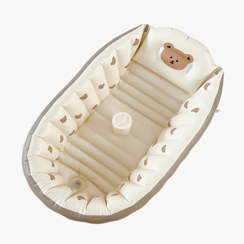 Opblaasbaar Babybadje voor Reizen – BubbleNest