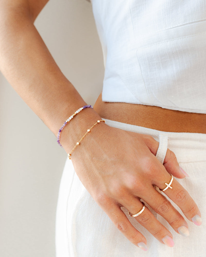 Trendy Ring met Kruisdetail - Amélie