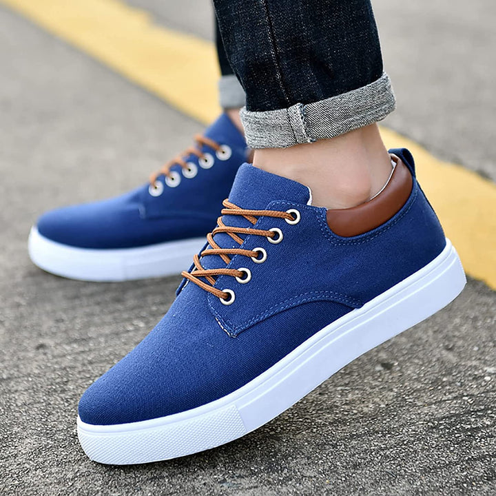 Lunero Eindhoven™ David Sneakers | Stoere herensneakers met witte zool