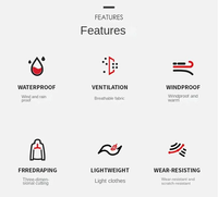 Lunero Eindhoven™ Ultralekka kurtka przeciwdeszczowa z kapturem