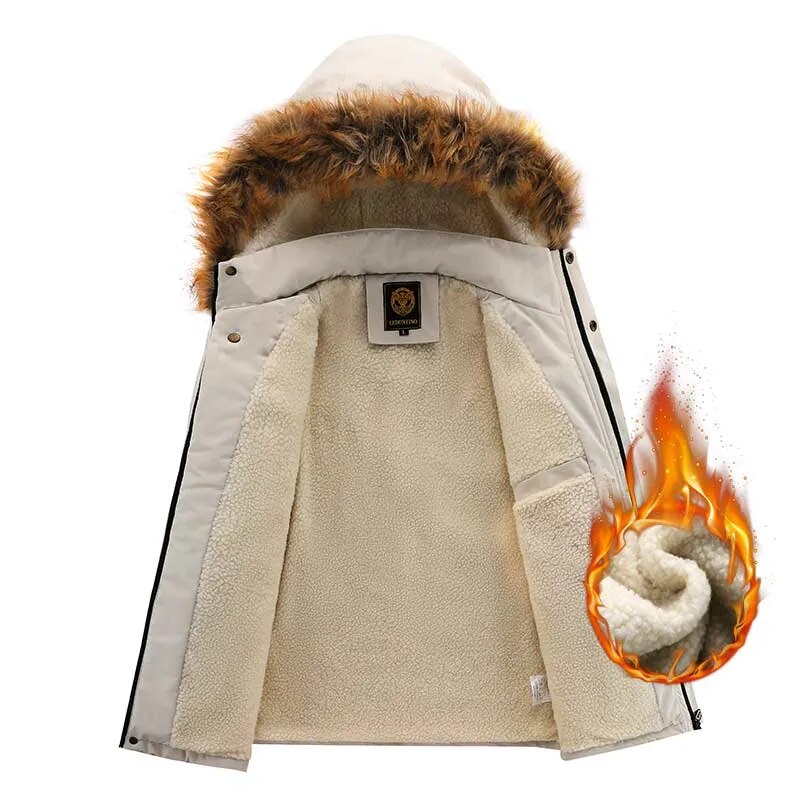 Lunero Eindhoven™ Winterparka met Fleecevoering | Winddicht jack met capuchon