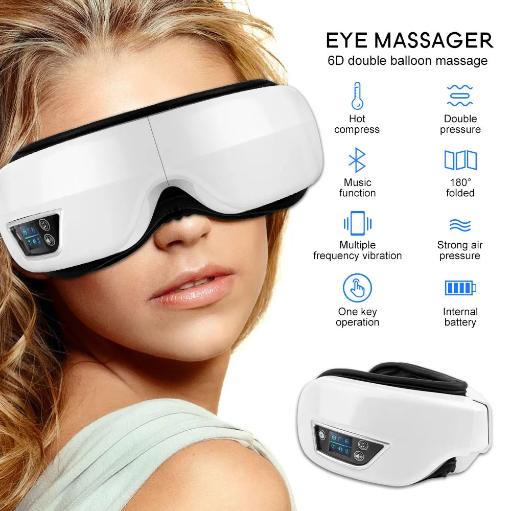 Lunero Eindhoven™ 6D EyeMassager | Slimme Airbag Trillingen Oogzorg