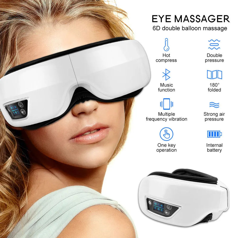 Lunero Eindhoven™ 6D EyeMassager | Slimme Airbag Trillingen Oogzorg