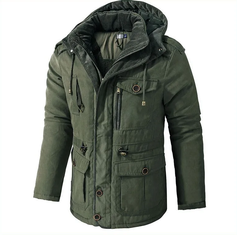 Lunero Eindhoven™ militaire parka | Een coole jas met een warme en gezellige voering