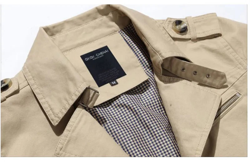 Lunero Eindhoven™ Trenchcoat | Stijlvolle lange jas