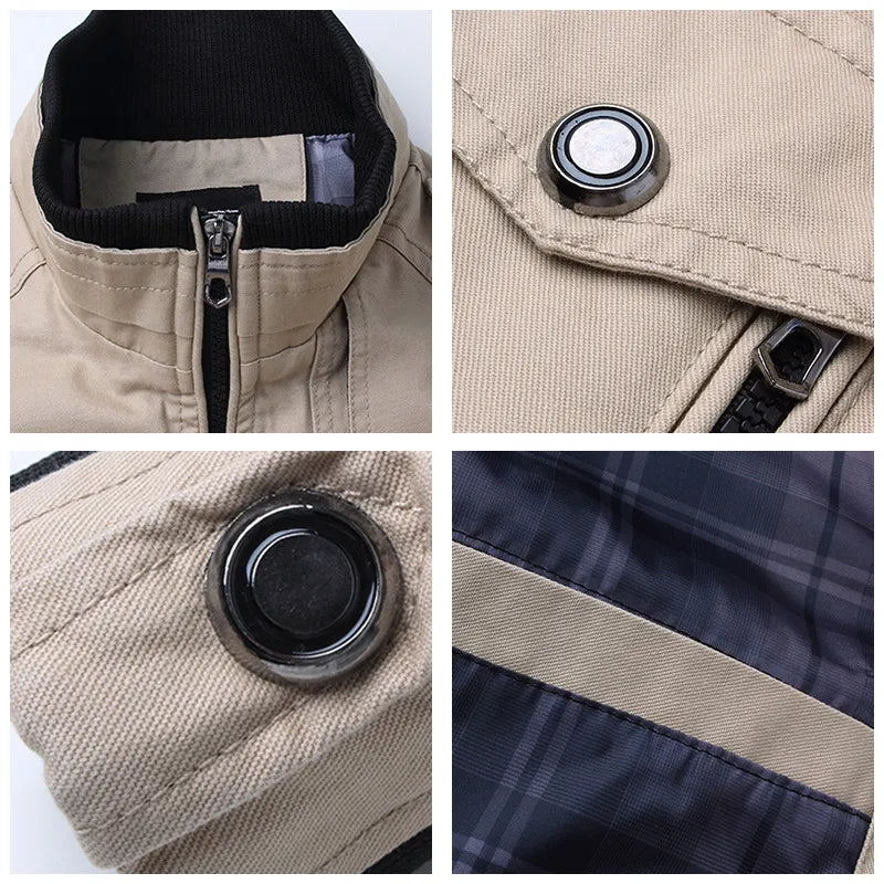 Lunero Eindhoven™ Slim Fit Windjack | Militaire stijl voor elke dag