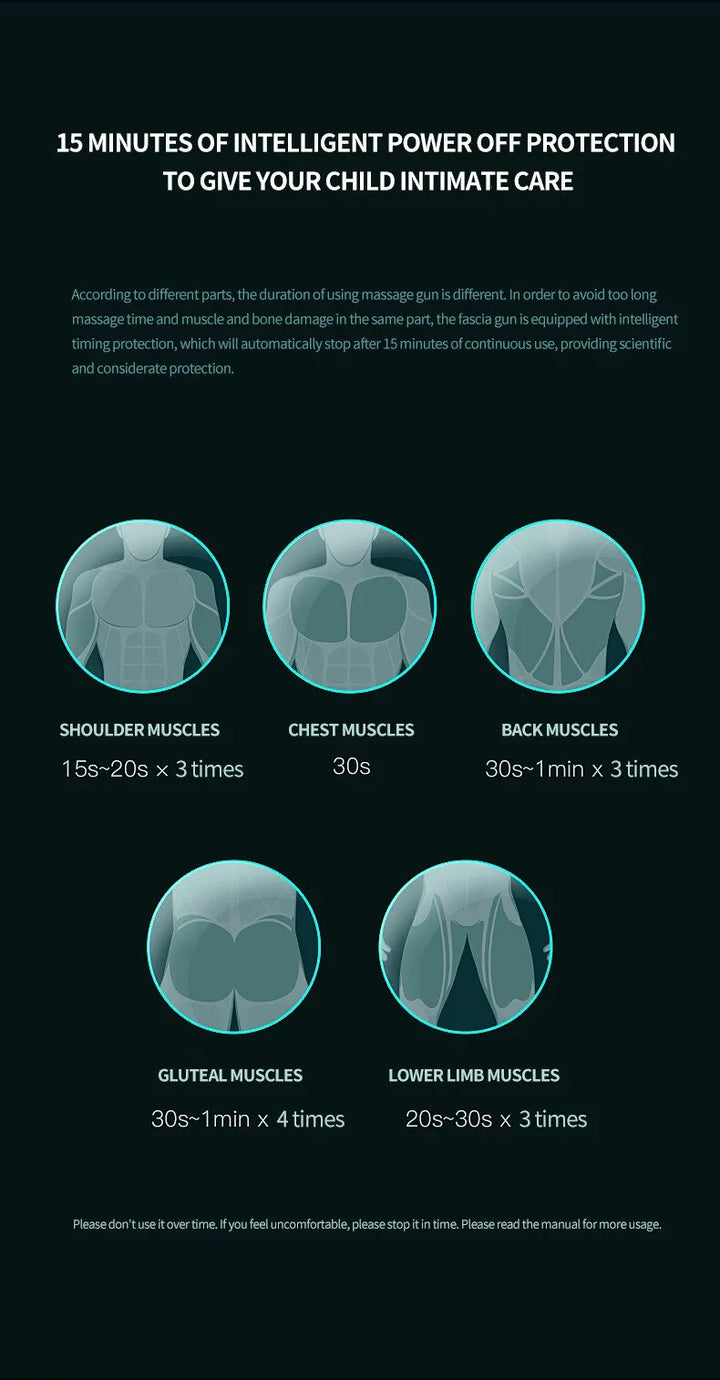 Lunero Eindhoven™ Massage Gun | Draagbaar pistoolvibratie-massageapparaat