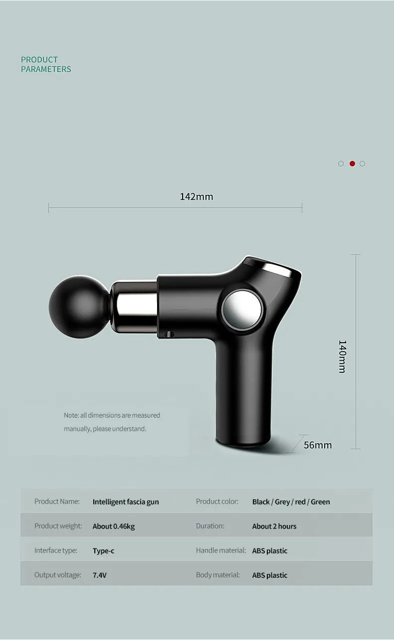 Lunero Eindhoven™ Massage Gun | Draagbaar pistoolvibratie-massageapparaat