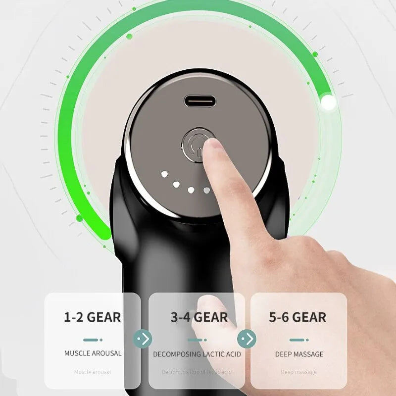 Lunero Eindhoven™ Massage Gun | Draagbaar pistoolvibratie-massageapparaat