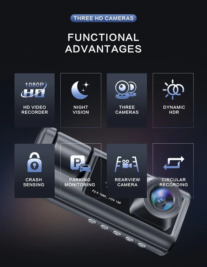 Lunero Eindhoven™ Dashcam | Met IR-nachtzicht