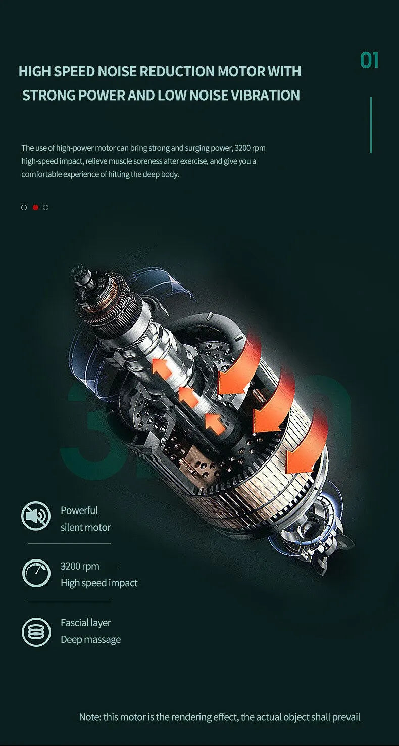 Lunero Eindhoven™ Massage Gun | Draagbaar pistoolvibratie-massageapparaat