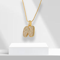 Bubble Letters Ketting met Hanger - LuxeLette