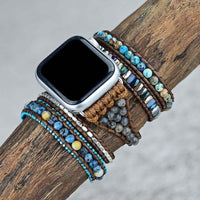 Edelsteen Apple Watch Bandje - Azure