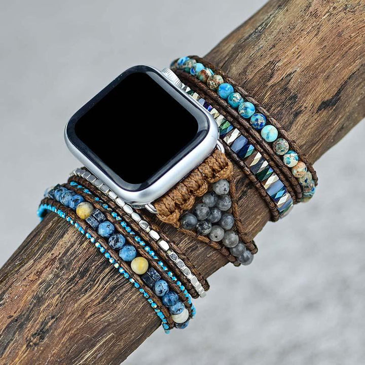 Edelsteen Apple Watch Bandje - Azure